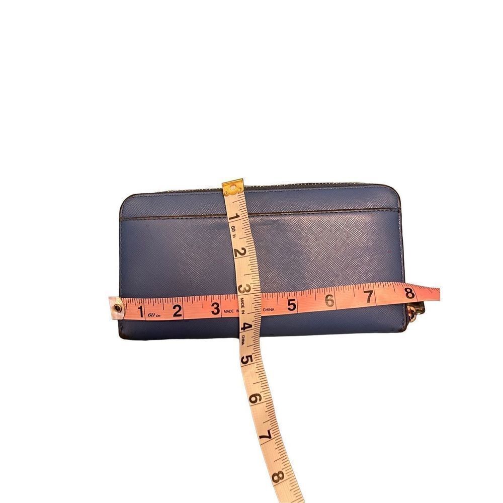Kate Spade Zip Around Wallet - Blue Leather - Picture 6 of 6